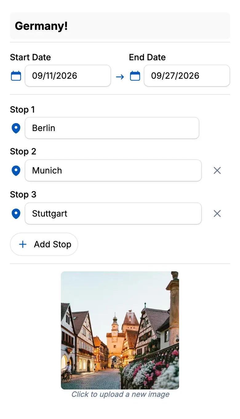 Create a trip and invite others